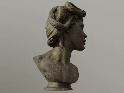 Bust of Medusa 3D model