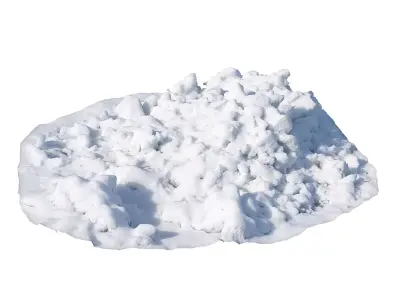 Ultra realistic a Pile of snow 2021 Low-poly 3D model