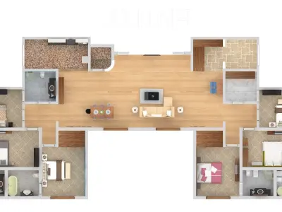 Floor plane  3D model