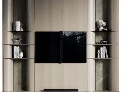 Tv Wall 74 3D model