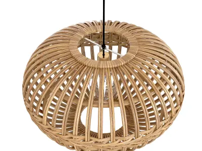 Eglo wicker rattan Hanging lamp 3D model