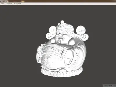 The God of wealth 3D print model