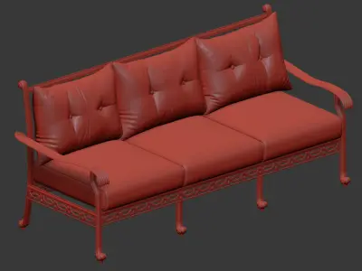 Garden sofa 3D model