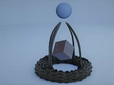 Cube Hologramme  3D model