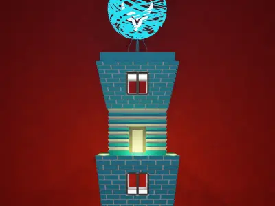 watch tower Free 3D model