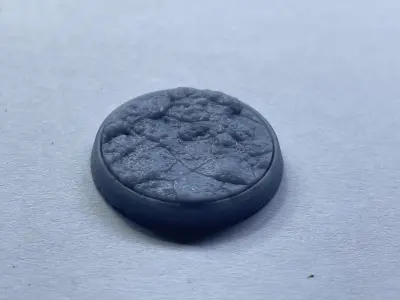25 mm Tabletop RPG Miniature Base - Cave Floor v2 3D print model