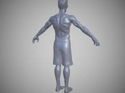 Street Fighter V brazilian tourist Low-poly 3D model