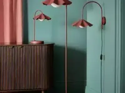 Habitat Yuno Pleat Floor Lamp 3D model