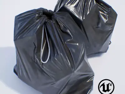 Garbage Bag - PBR Game-Ready Low-poly 3D model
