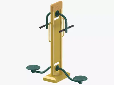 Street Fitness Equipment 01 02 3D model
