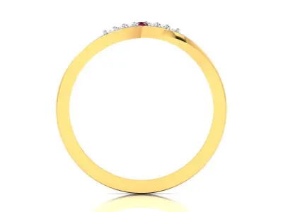 Diamond Ring For Women 3d Print Model 3D print model 60