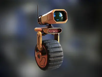 Rover Robot Collection - Low Poly Game model Low-poly 3D model