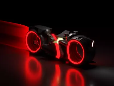 Futuristic Motorcycle 3D model