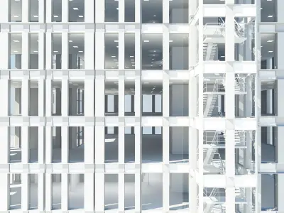 Office Interior Reception 3 3D model