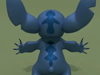 Stitch character 3D model