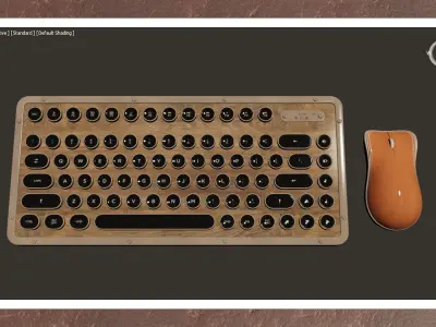 Azio Vintage Set Mini Low-poly 3D model