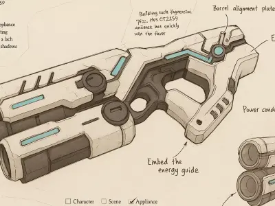 Voidstrike Low-poly 3D model