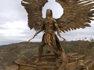 Egyptian Fallen Angel 3D model