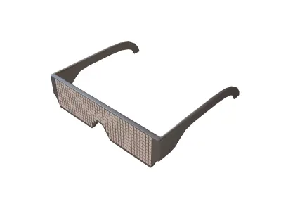 Future Technology Glasses v2 006 Low-poly 3D model