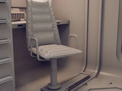 sci-fi chair 3D model