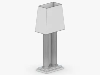 1396 - Table Lamp Low-poly 3D model