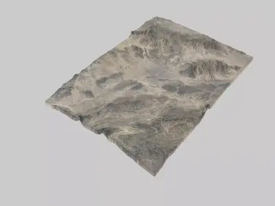Zahedan City Low-poly 3D model
