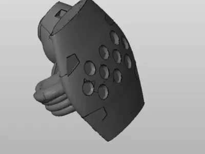 CHIBI-TECH SD - SHIELD TYPE-A ARM      3D print model
