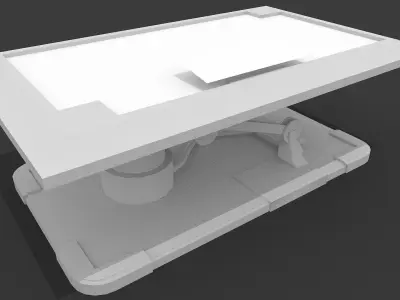 Sci Fi Hologram Table Low-poly 3D model