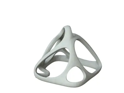 SciFi Cube Object No 58537 Low Poly Shape Low-poly 3D model