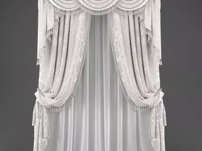 Curtains518 curtain Low-poly 3D model