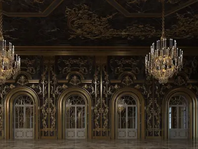 Classic Interior 313 3D model