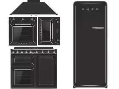 SMEG kitchen appliance collection 3D model