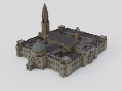 Cardiff City Hall 3D model