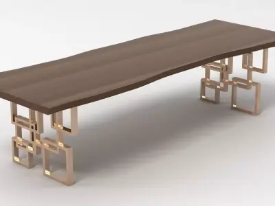 Hudson Dining Table 3D model
