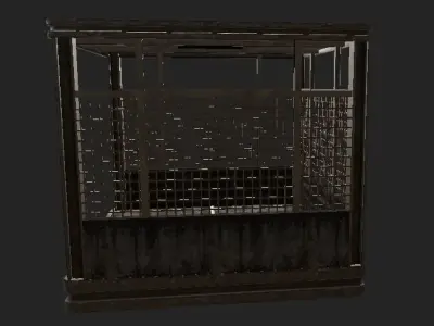 Mech Lift Metal Low-poly 3D model