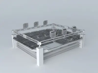 Tennis stadim 3D model