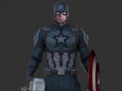 Captain America Steve Rogers from Avengers Endgame 3D model