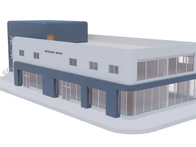 Residential Building with internal 1 3D model