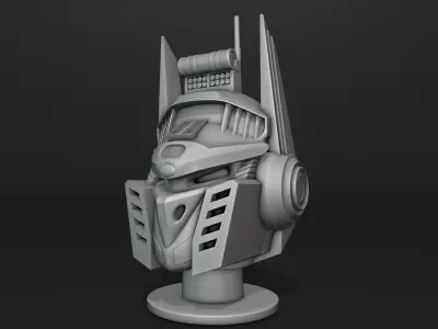 Mecha Head  3D print model