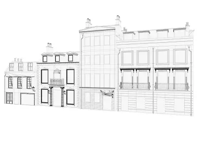 London street houses pack