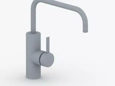 1666 - Water Tap Low-poly 3D model