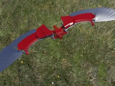 Animated Robot Wings 3D model