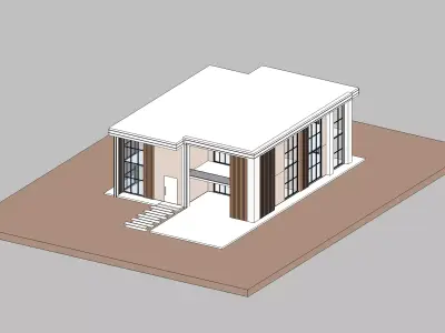 Simple Revit House v2 3D model