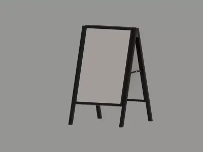 Customer Stopper Low-poly 3D model