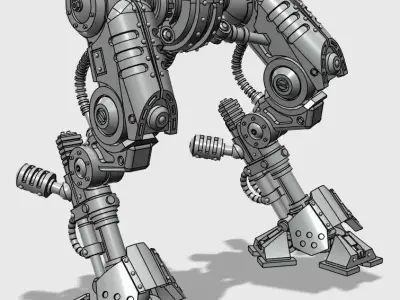 MECHA KNIGHT RETINUE BIPED LEGS 3D print model