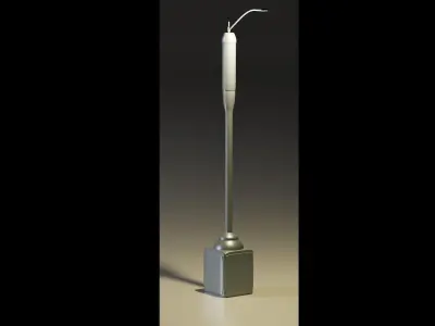 Street Light Low-poly 3D model 32