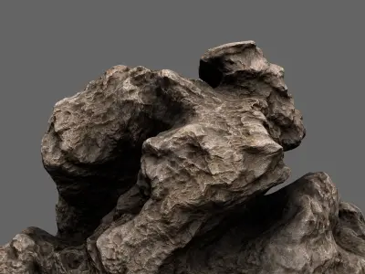 Rock texture Low-poly 3D model