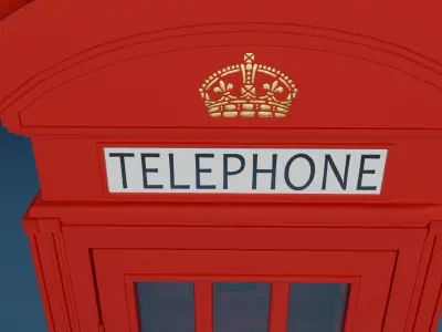 3D London Phonebooth 3D model