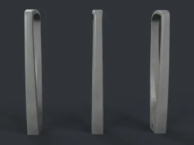 Bike Rack 22 PBR Game Ready Low-poly 3D model