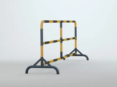 Road Barrier 3D model shop